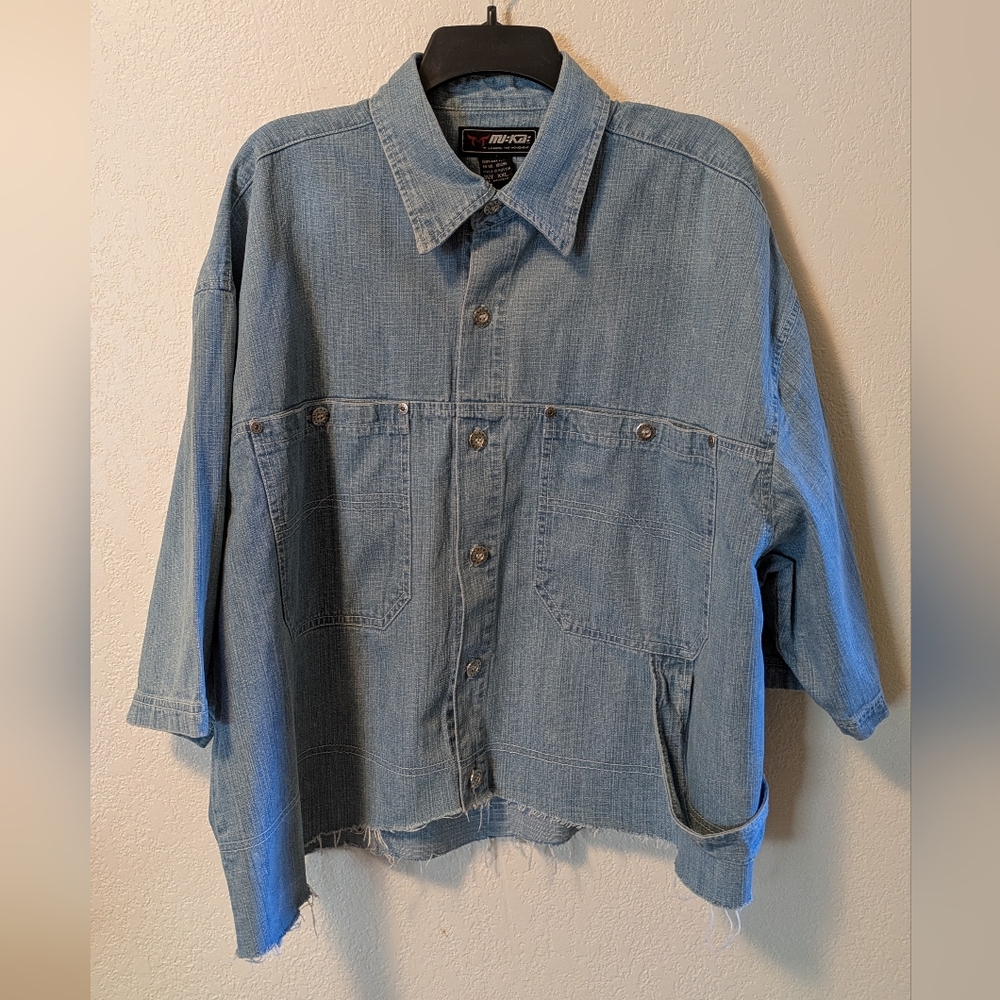 MUKA Jeans Denim Button-Up Jacket - Picture 1 of 9